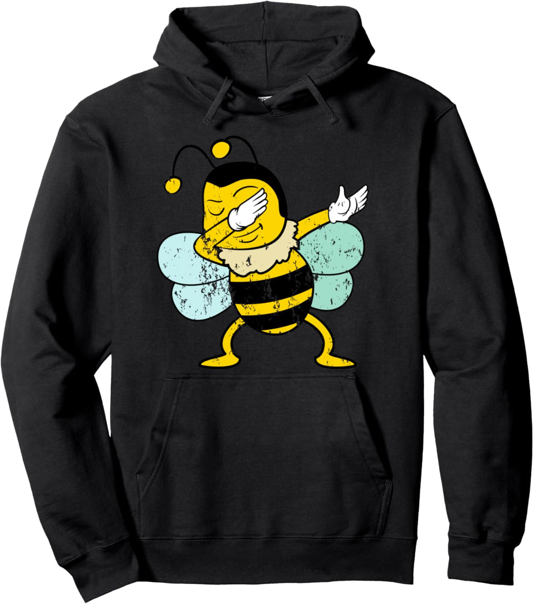 Retro Vintage Grunge Style Dabbing Dab Bienen Imker Tier Fun Pullover Hoodie