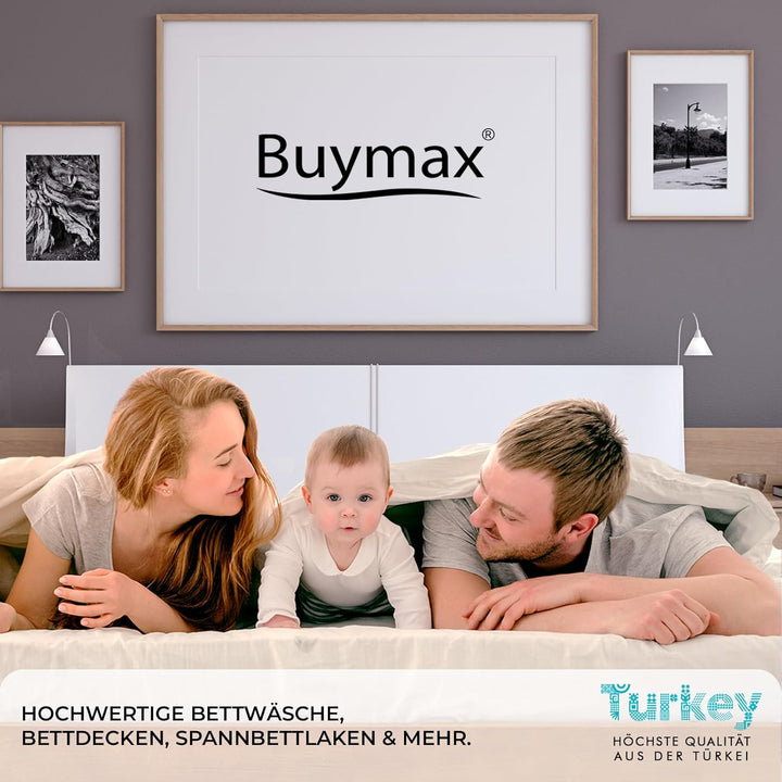 Buymax® Spannbettlaken 70x140cm Doppelpack 100% Baumwolle Kinderbett Spannbetttuch Baby Bettlaken Je