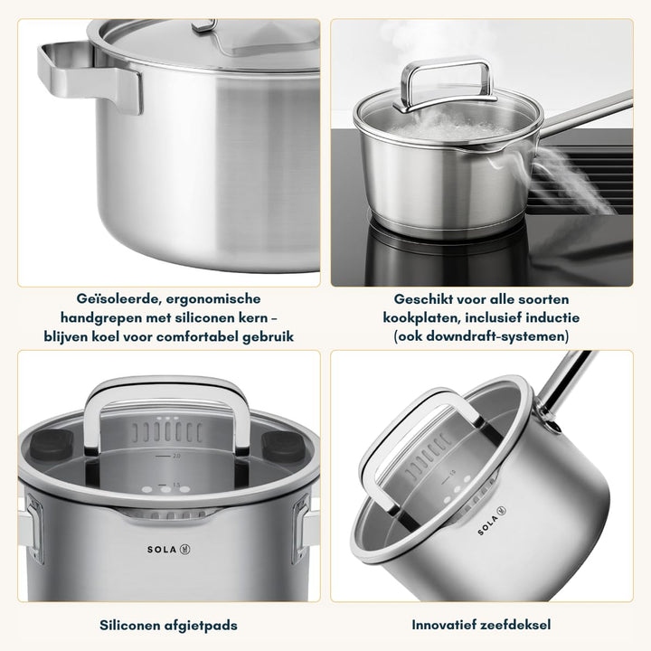 Sola Pfannenset Juvia 4-teilig