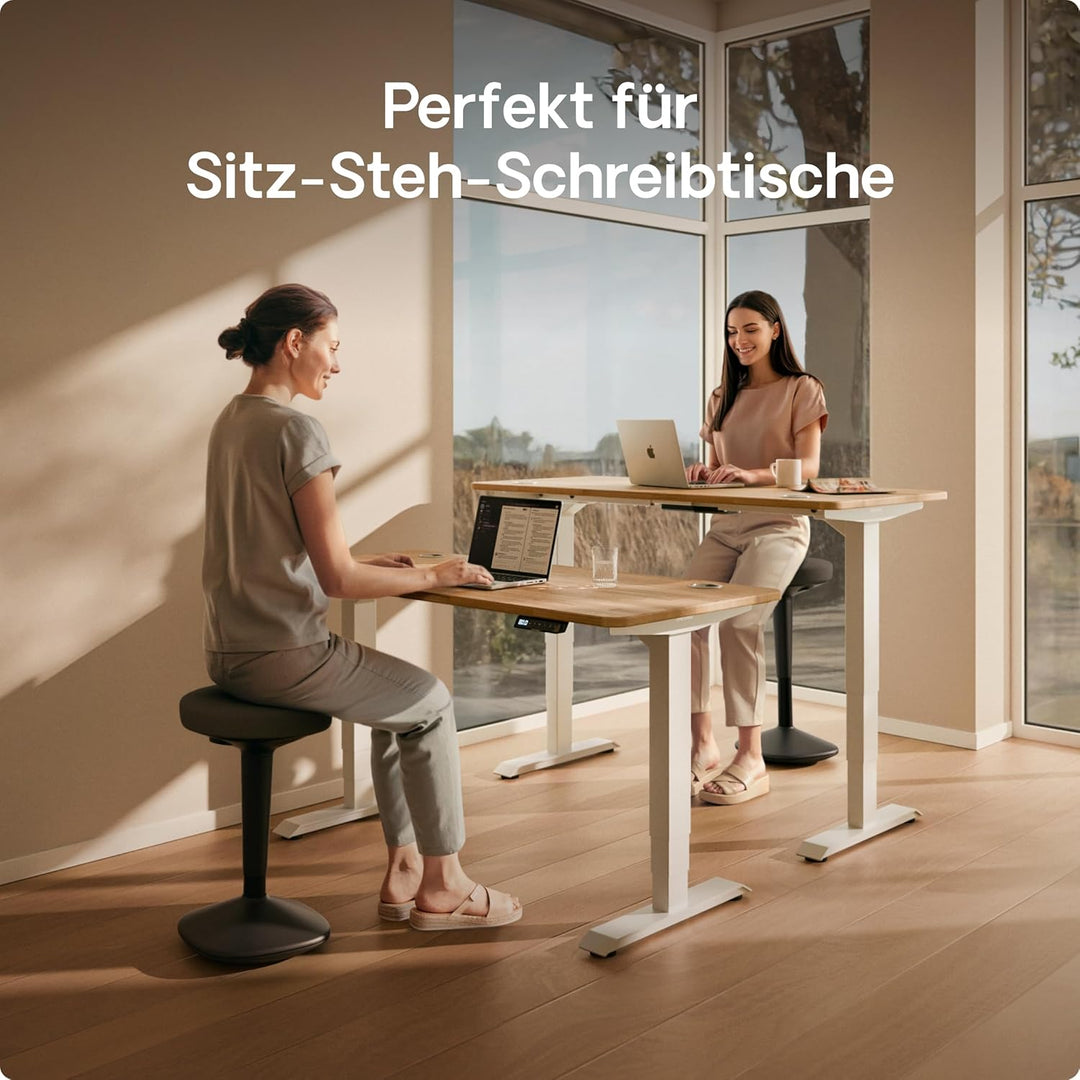 Desktronic Ergonomischer Stehhocker höhenverstellbar (57–82 cm) – Wackelhocker 37 cm Durchmesser, 36