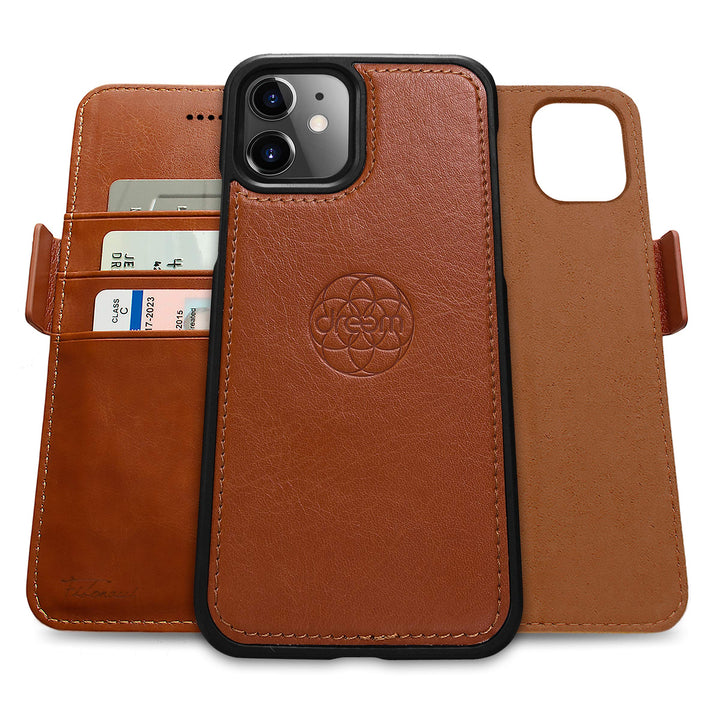 Dreem Fibonacci 2in1 Handyhülle Flipcase für iPhone 12 Mini | Magnetisches iPhone Case | TPU Etui Le