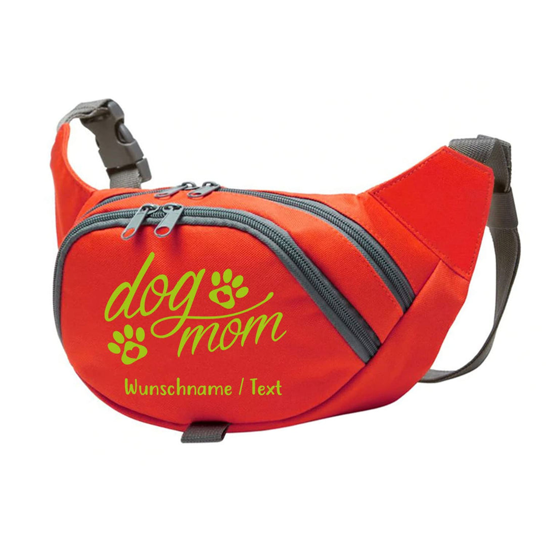 Dog Mom Bauchtasche Leckerlie -Tasche mit Wunschnamen personalisiert | Hundetraining | Leckerlie Beu