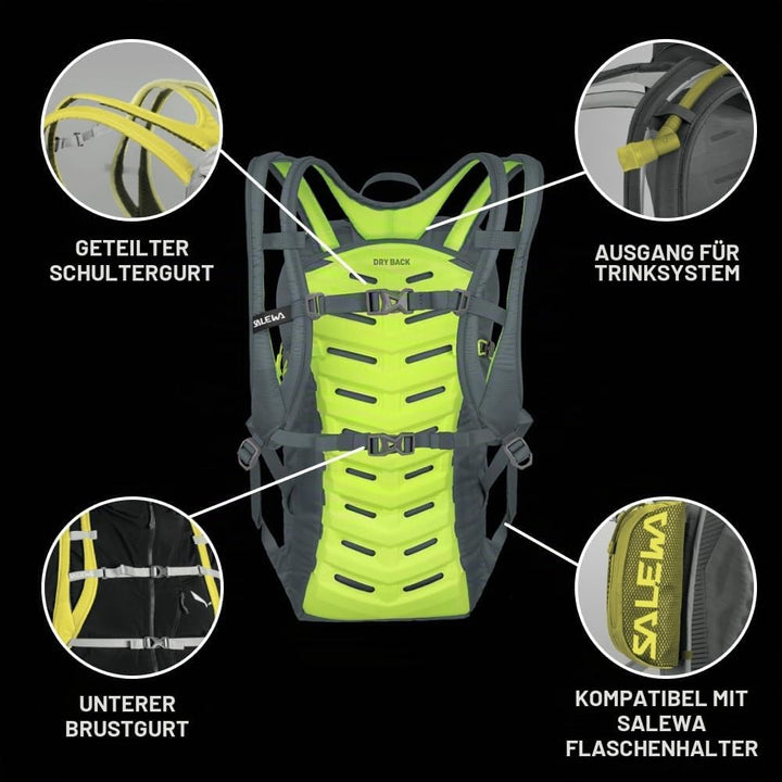 Salewa Unisex Ultra Train 18 Bp Speed Hiking Backpack (1er Pack) Einheitsgrösse Alloy, Einheitsgröss