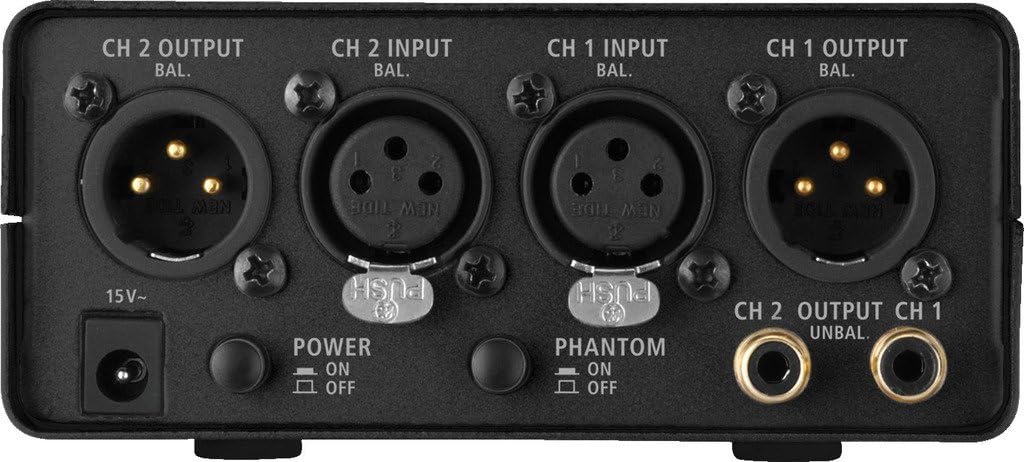 IMG Stageline MPA-202 2-Kanal Low-Noise Mikrofon-Vorverstärker schwarz