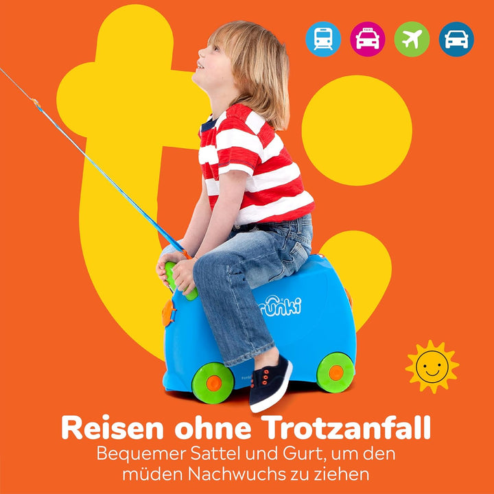 Trunki Handgepäck Und Kinderkoffer zum Draufsitzen | Kinder Risen Geschenk für Mädchen Und Jungen |