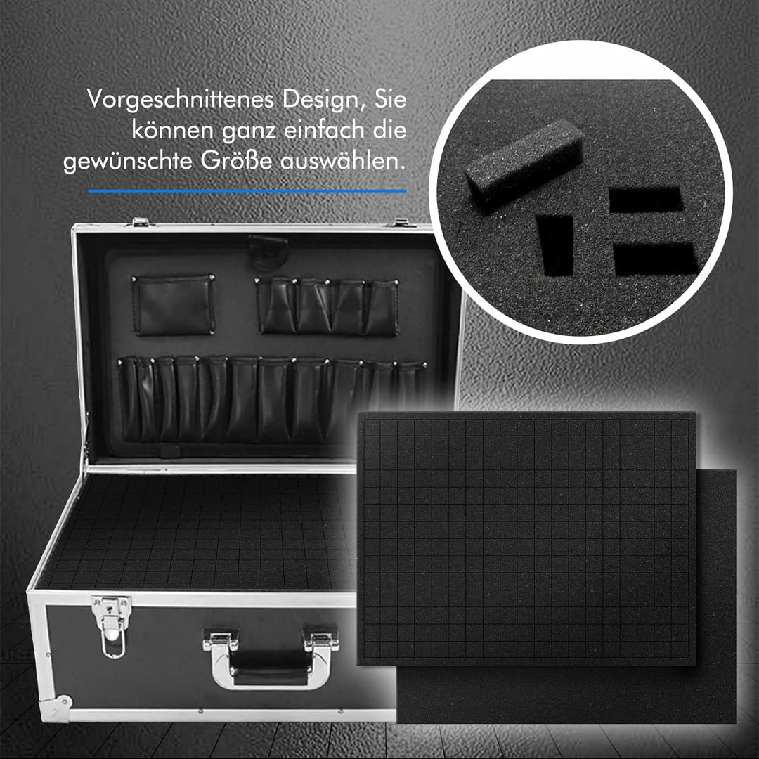 TIHOOK Rasterschaumstoff, Schaumstoff Zuschnitt, Werkzeug Foam, 2 STK 400 x 300 x 50 mm, 2 STK 400 x