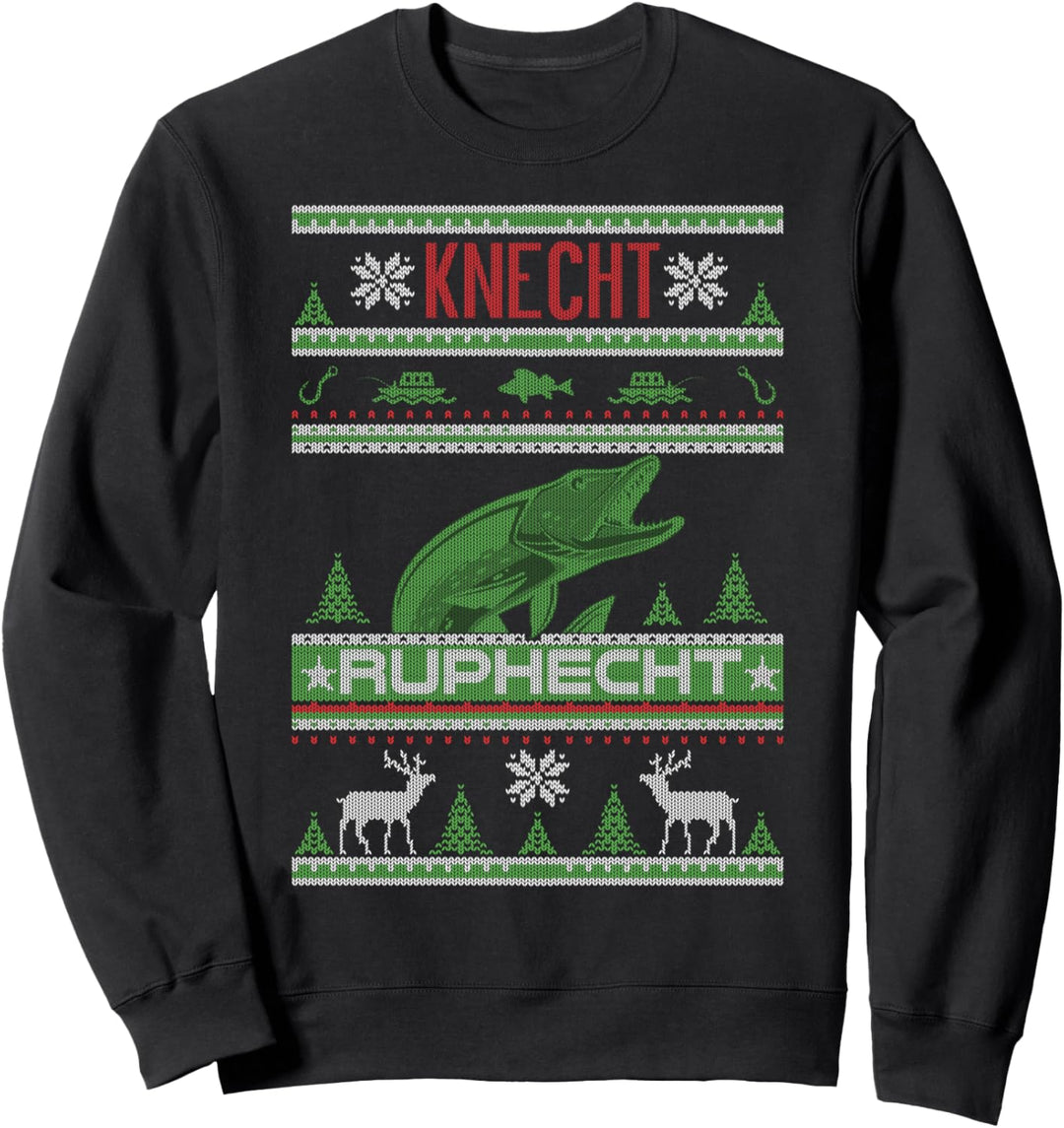 Fischer Knecht Ruphecht Weihnachten Ugly Christmas Geschenk Sweatshirt