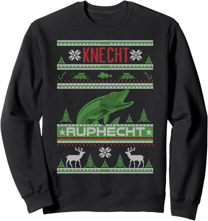 Fischer Knecht Ruphecht Weihnachten Ugly Christmas Geschenk Sweatshirt