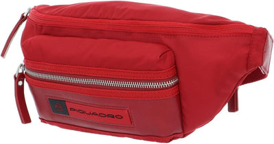 PIQUADRO CA2174BIO/R, Unisex-Erwachsene Tasche aus regeneriertem Nylon, Rot, Taglia unica - CA2174BI