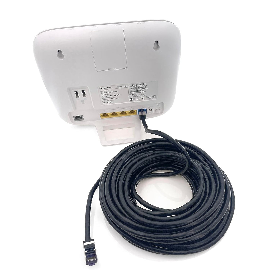 1aTTack.de - 50m - CAT6a Superflex- Ethernet Gigabit LAN Netwerkkabel RJ45 CAT6 A Patchkabel 10000 M