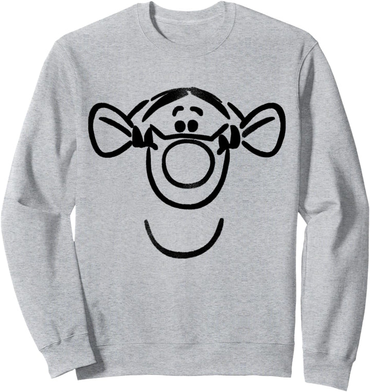 Disney Winnie the Pooh Tigger Face Sketch Sweatshirt