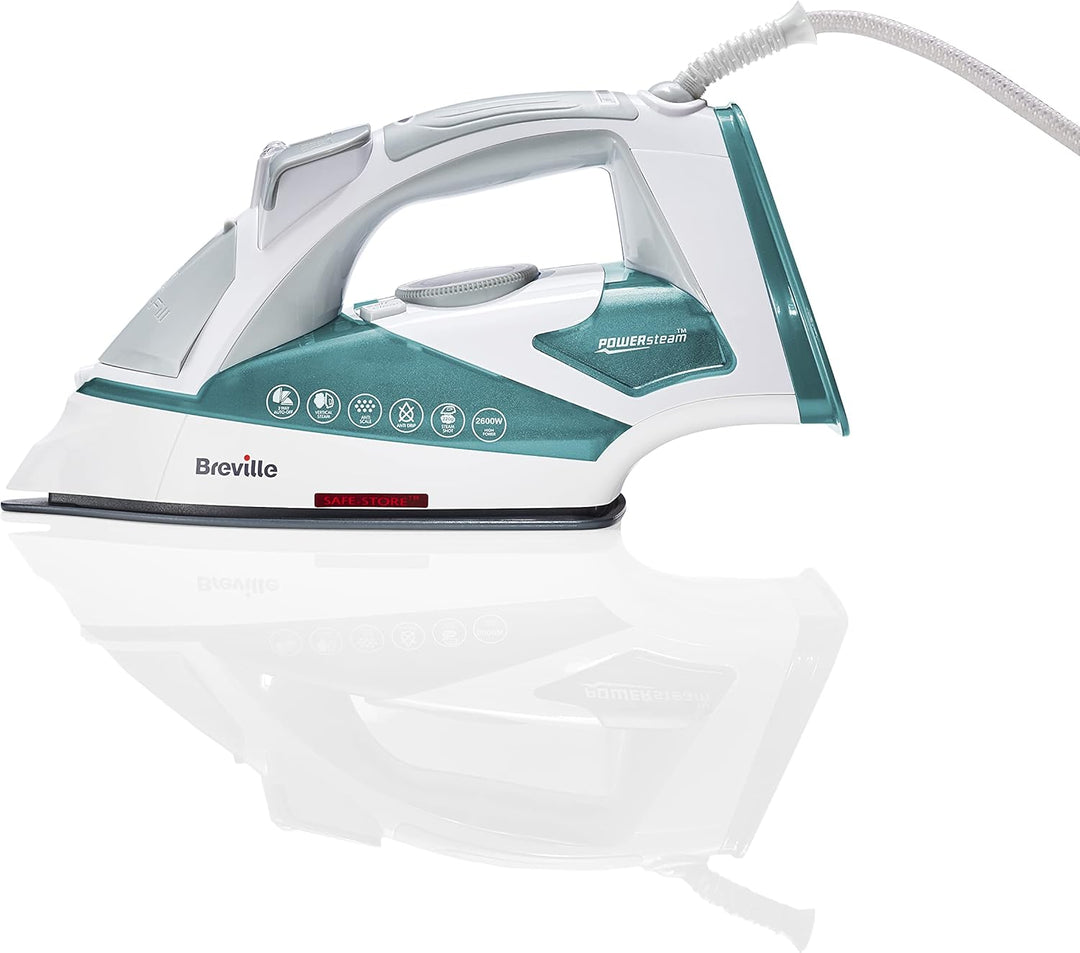 Breville Powersteam 2600 W Dampfbügeleisen, Keramiksohle, Dampfstoss 220 g, vertikaler Dampfstrahl 5