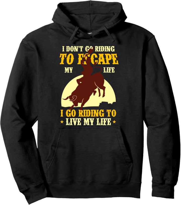 Bulle Stier Bullenreiter Stierreiter Bull Riding Geschenk Pullover Hoodie