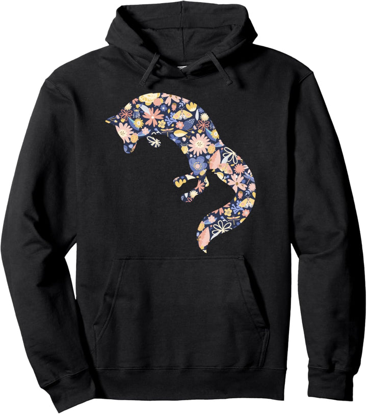 Fuchs Blumen Füchse - Fox Stylisches lustiges Natur Fuchs Pullover Hoodie