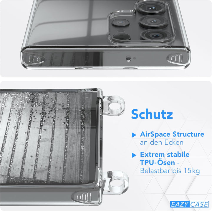EAZY CASE - Handykette kompatibel mit Samsung Galaxy S23 Ultra Kette zum Umhängen für Samsung Galaxy