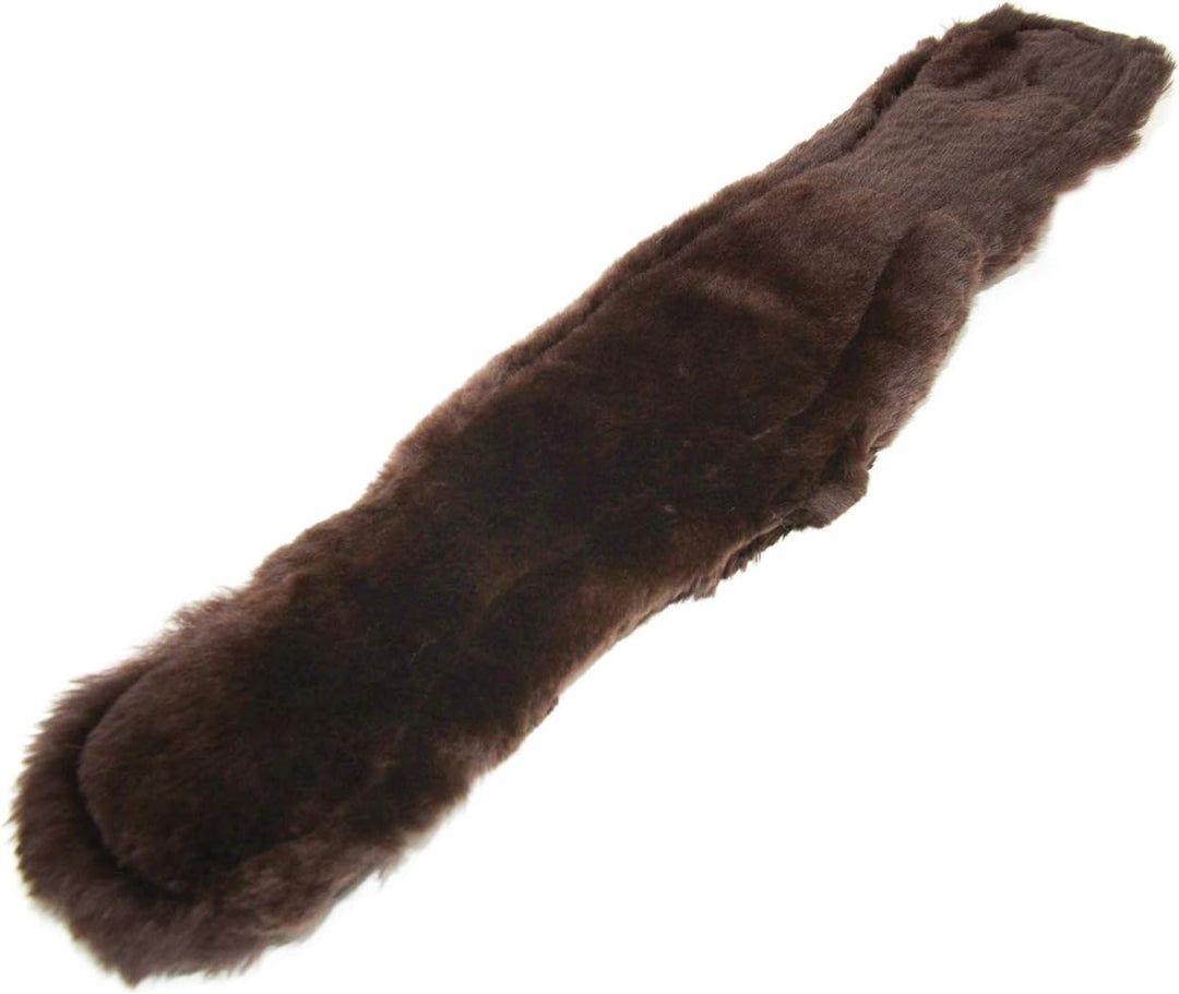 Engel Reitsport Lammfell Sattelgurt Western Kurzgurt Konturgurt WGURT Lammfell mocca, Gurt schwarz L