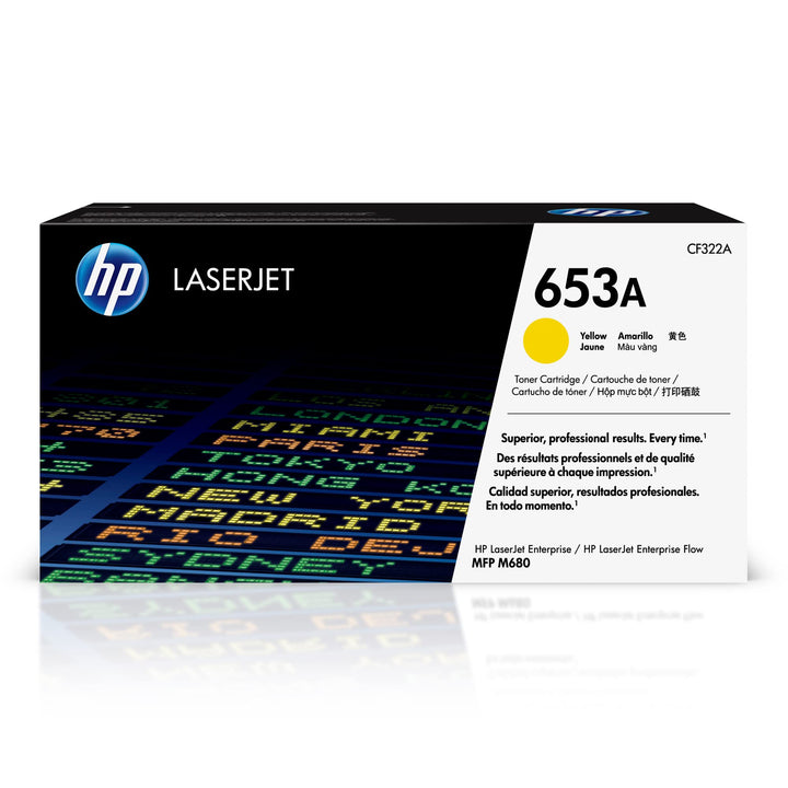 HP 653A (CF322A) Gelb Original Toner für HP Color Laserjet Enterprise M680, Gelb