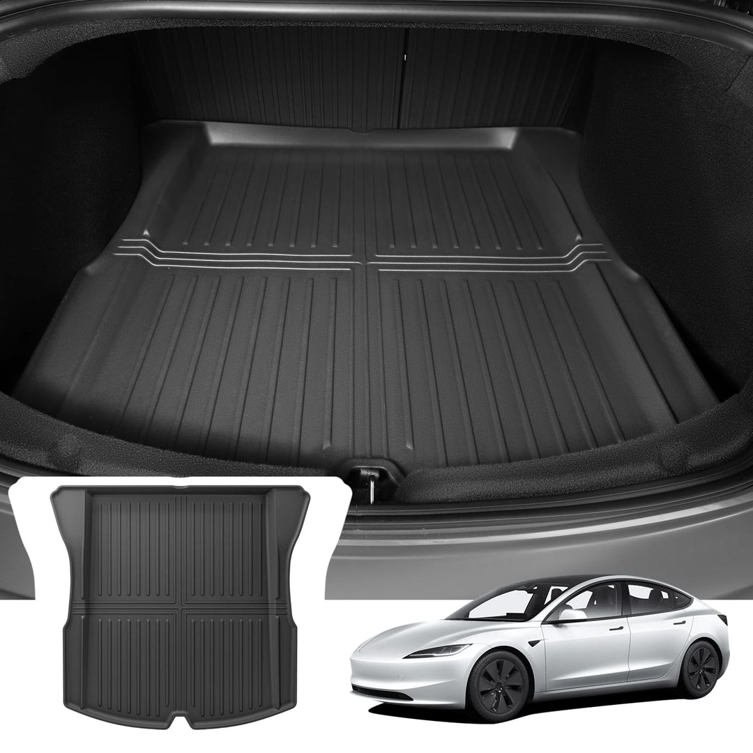 Kofferraummatte für Tesla Model 3 2024 2025, aus TPE, auch für Tesla Model 3 Highland geeignet, Abri