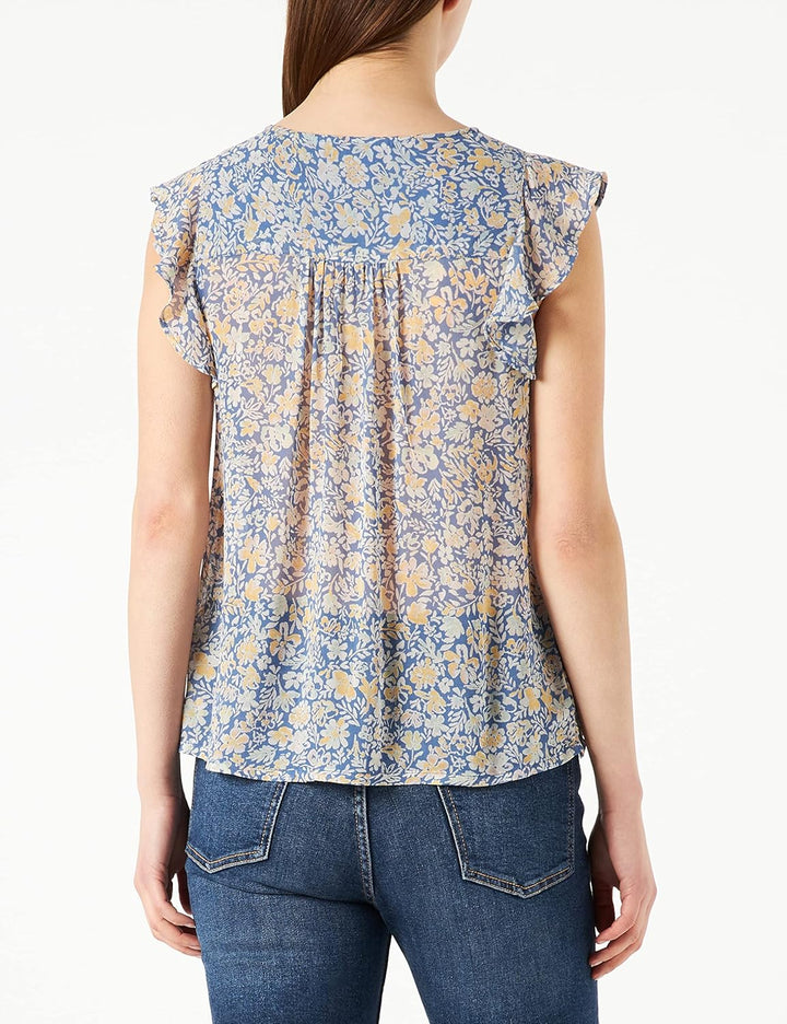 PART TWO Damen Prillepw Bl Relaxed Fit Blouse 34 Riviera Painted Summer Flower, 34 Riviera Painted S