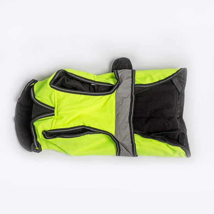 Danish Design Hi-Viz 2-in-1 Hundemantel mit abnehmbarem Fleecefutter, wasserdicht, Winddicht, 55 cm,