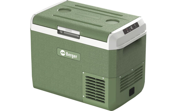 BERGER EPL Kompressor Kühlbox Elektrisch - Kühlbox Auto 12V/24V/230V mit Tiefkühlfunktion bis -20°C,