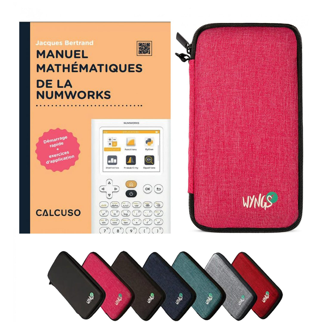CALCUSO Zubehör Standardpaket Pink kompatibel für Grafikrechner Numworks (Französisch)