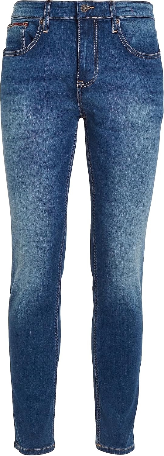 Tommy Jeans Herren Jeanshosen Austin Slim Tapered Wmbs Dm0dm09550 28W / 32L Blau (Wilson Mid Blue St