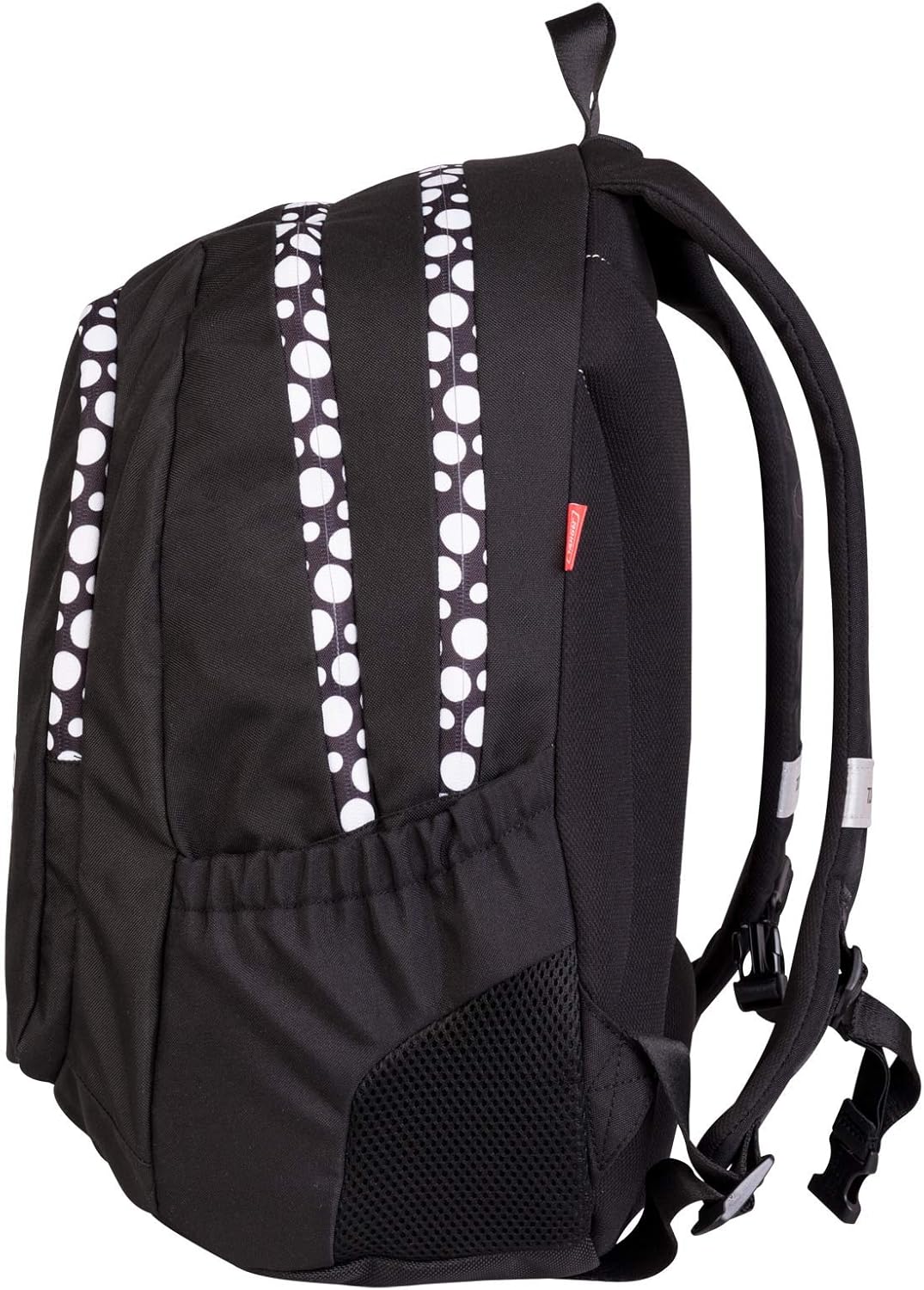 BACKPACK 3 ZIP DUEL BLACK DOTS 26641