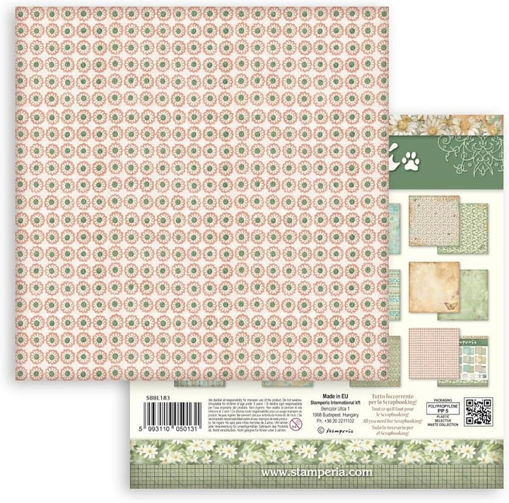 Stamperia - Scrapbook Paper Pad for Scrapbooks, Albums, Cards, Bullet Journals and More, Acid Free,