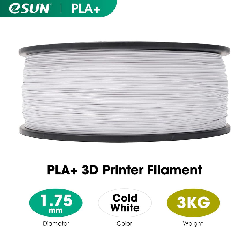 eSUN PLA+ Filament 1.75mm, 3D Drucker Filament PLA Plus, Massgenauigkeit +/- 0.03mm, 3kg Spule (6.6
