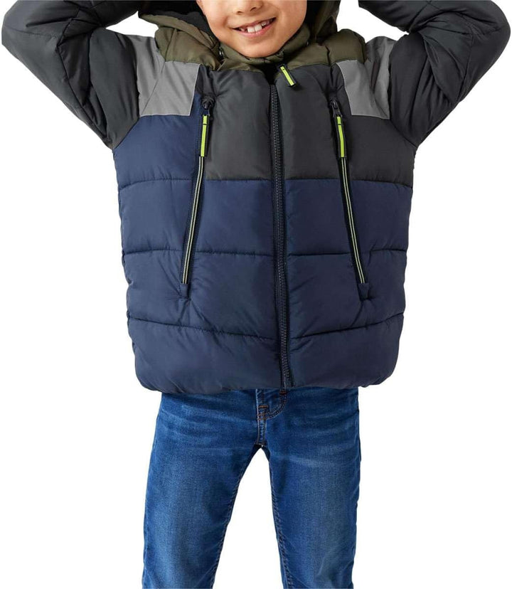 NAME IT Jungen Nkmmontel Puffer Jacket Refl. Block Noos Pufferjacke 116 Dark Sapphire, 116 Dark Sapp