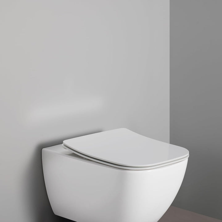 Duravit WC-Sitz Univavo, WC-Sitz eckig, Klobrille mit doppelter Absenkautomatik, Toilettendeckel Qui
