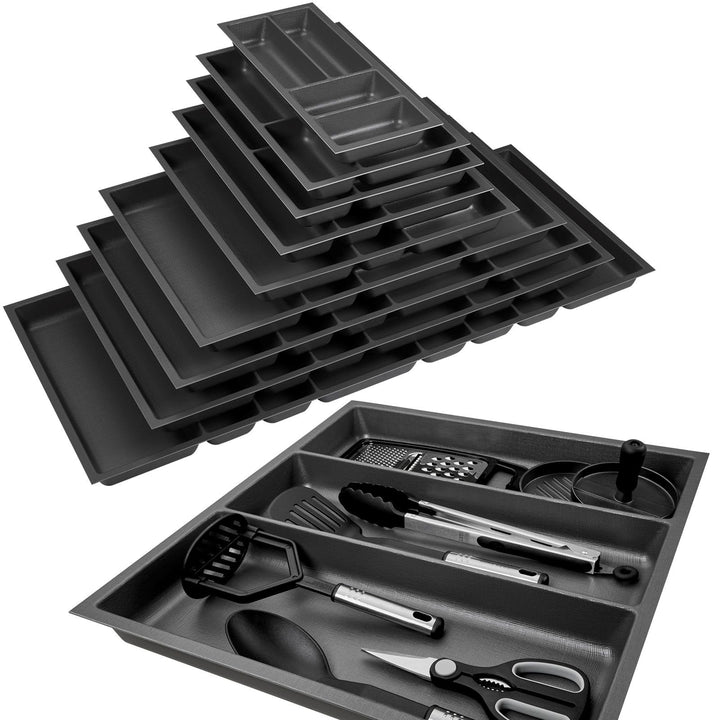 ORGA-BOX 2 Multifunktionseinsatz Tiefe: 461 x Breite: 509 mm anthrazit mit Canvas Struktur für 60er