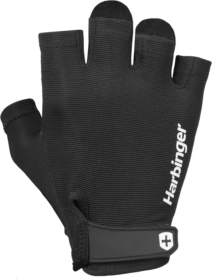 Harbinger Pro Gloves, Lightweight and Flexible Gloves with Enhanced Breathability for Moderate Lifti