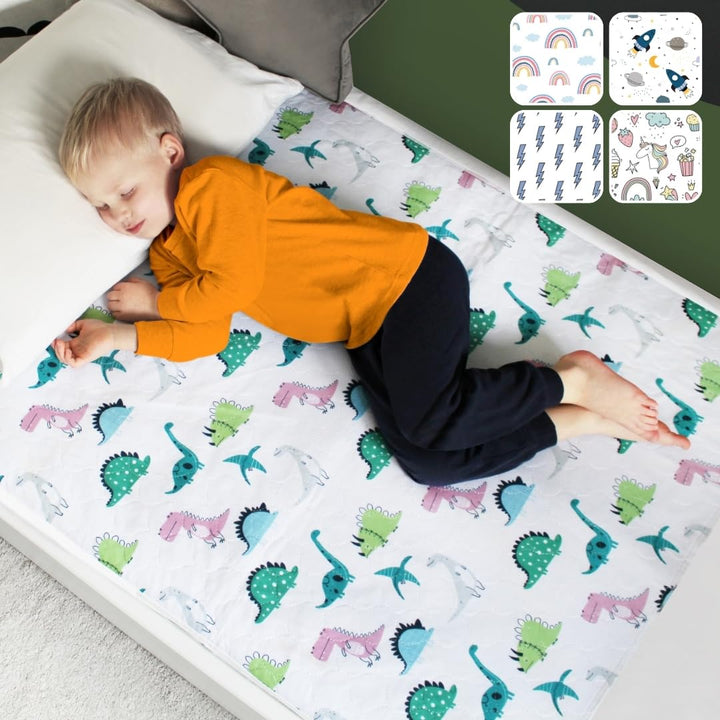 Bettunterlage wasserdicht für Kinder I Einzelbett, Kinderbett, Babybett I Atmungsaktive, waschbare M