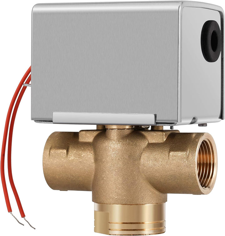 3 Wege Zonenventil 3/4 Zoll 3 Wege Ventil DN20 220V Motorisiertes Ventil 2 Drähte Normalerweise Gesc