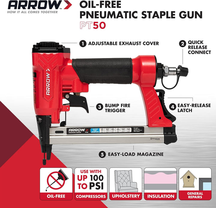 Arrow PT50 Druckluftnagler 1 Unit, 1 Unit