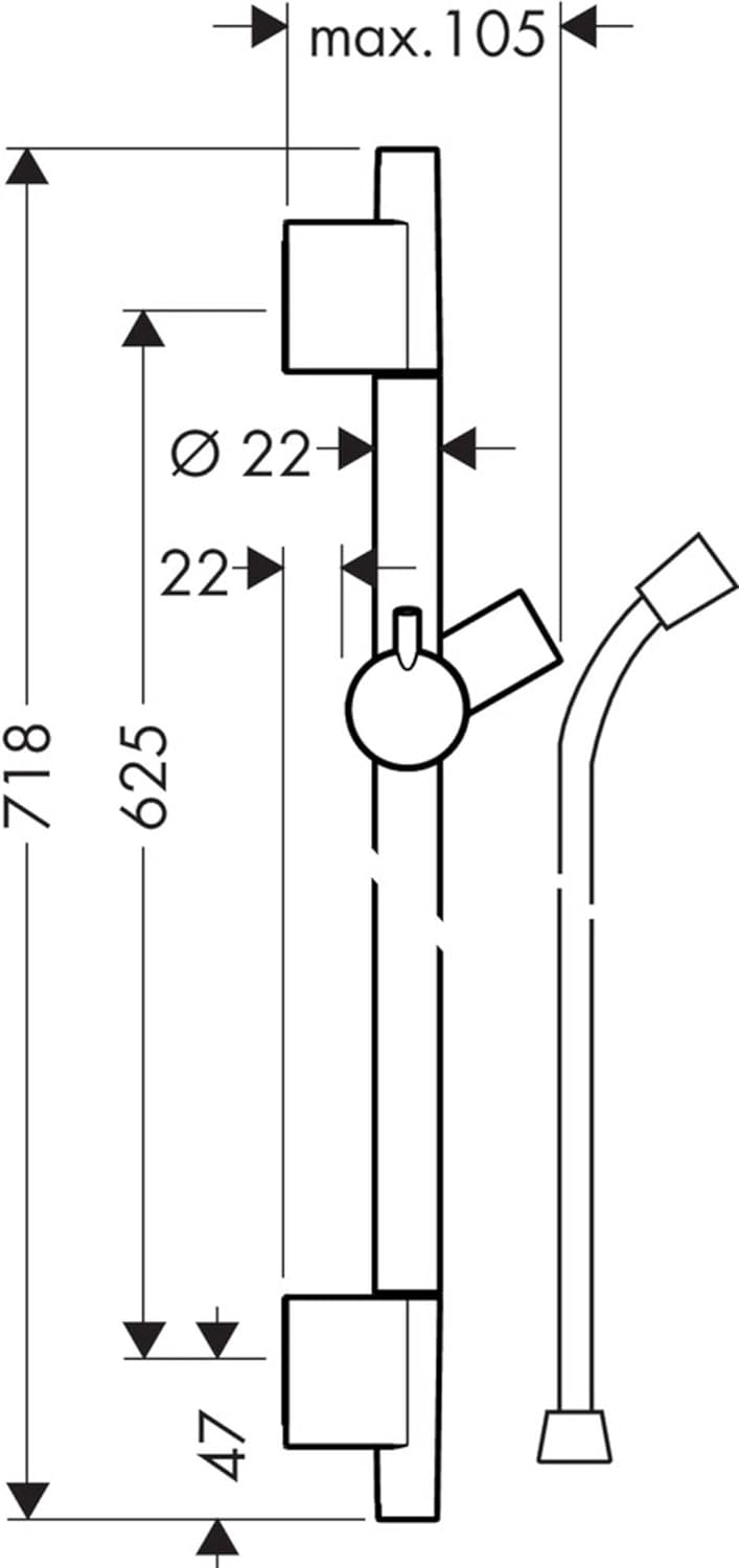 hansgrohe Duschstange Unica&