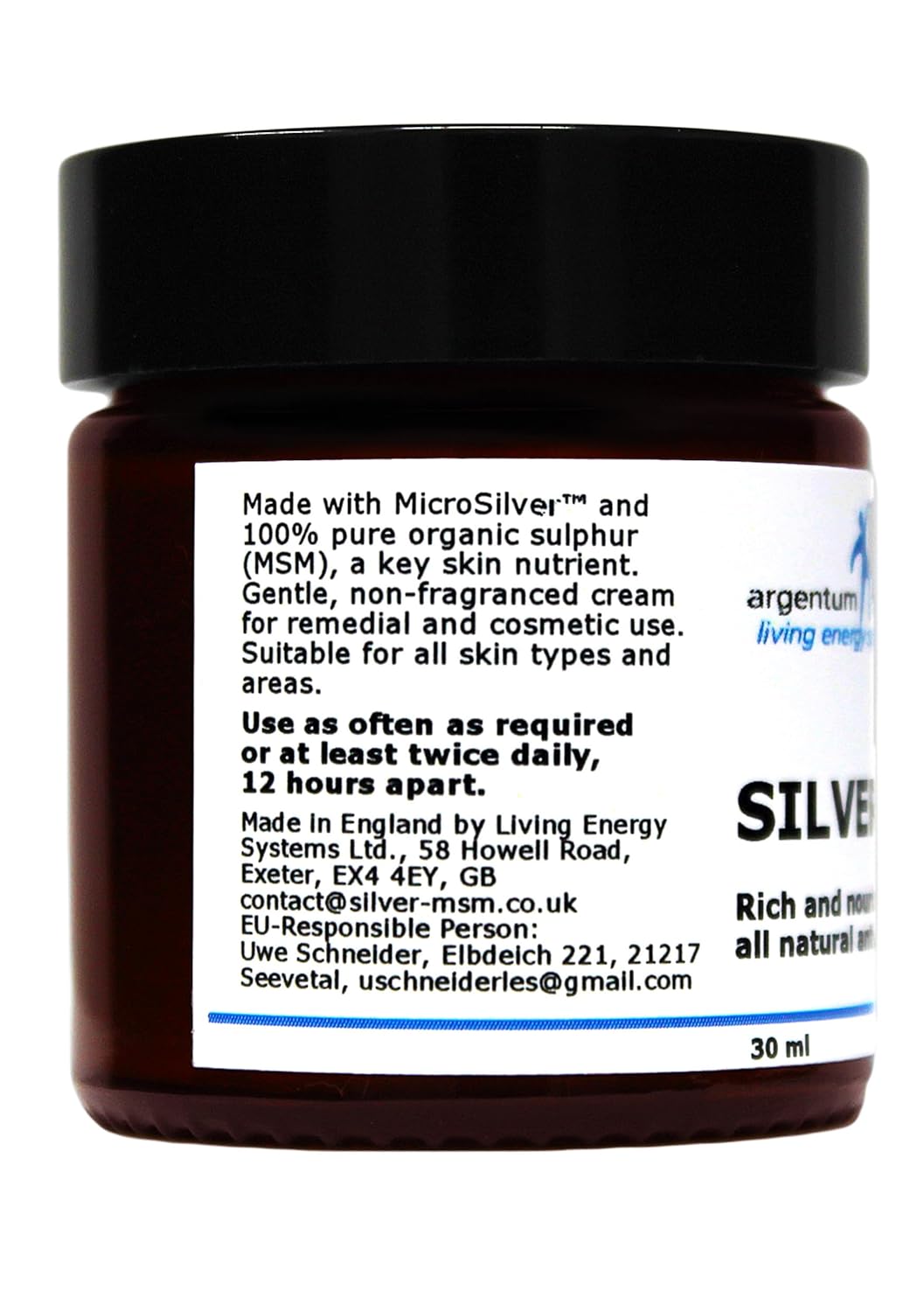 Silber-MSM Crème 30 ml 30 ml (1er Pack), 30 ml (1er Pack)