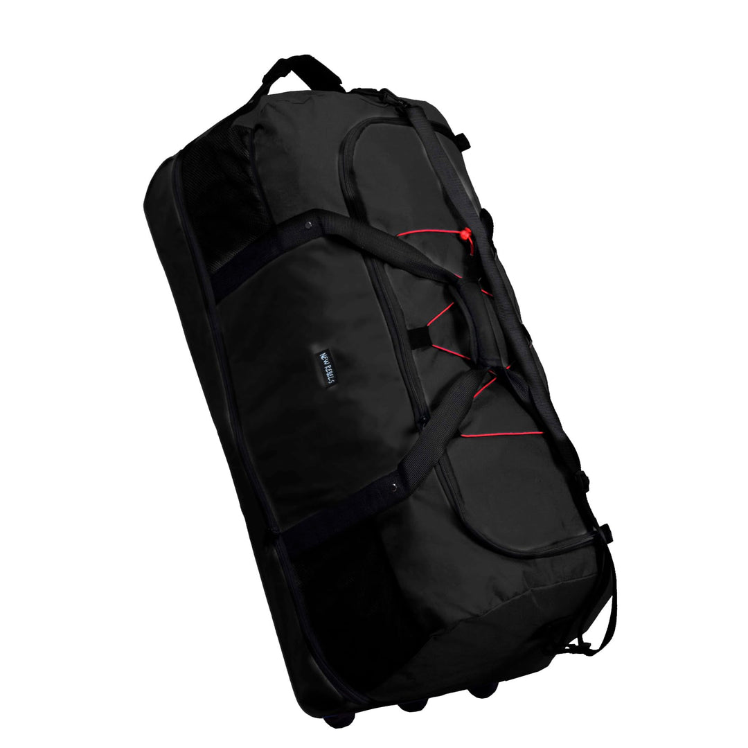 New Rebels® Rollbarer Rollable Trolley - Grosse Wochenendtasche/Sporttasche - 80x40x36cm - Reisetasc