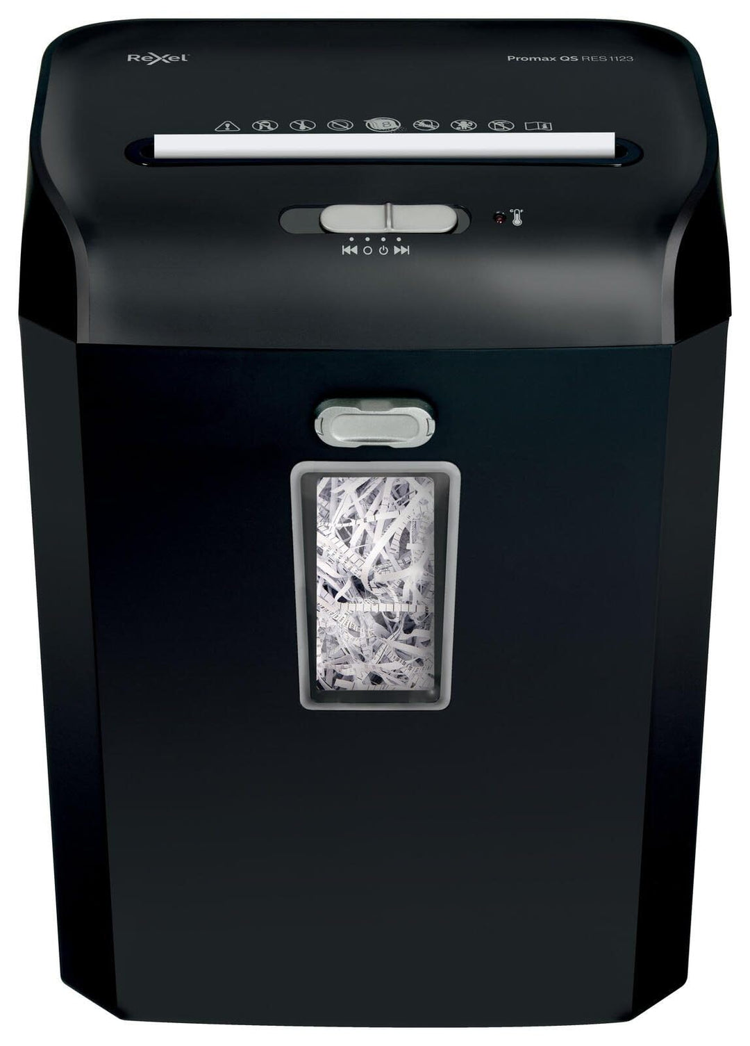 RX:Shredder ProMax QS RES1123 EU 12 Blatt P2 - Streifenschnitt 23 Liter, 12 Blatt P2 - Streifenschni