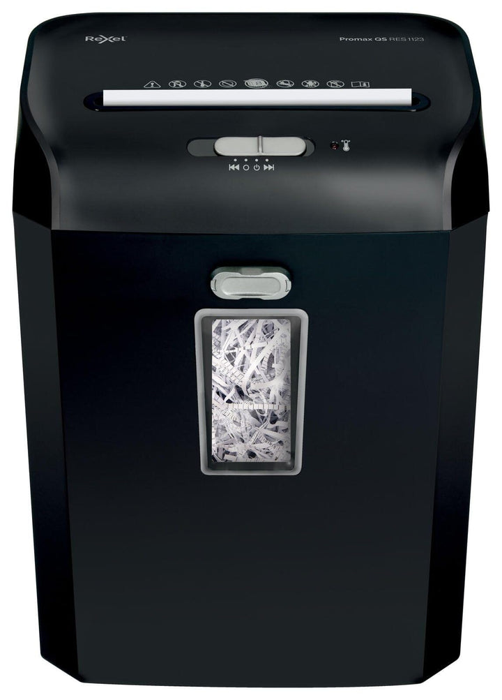 RX:Shredder ProMax QS RES1123 EU 12 Blatt P2 - Streifenschnitt 23 Liter, 12 Blatt P2 - Streifenschni