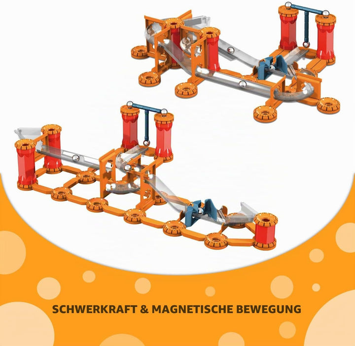 GEOMAG - Mechanics Gravity Magnetic Track -115 Teile- Magnetisches Konstruktionsset für Kinder ab 7