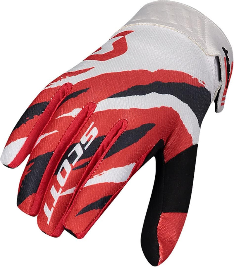 Scott 450 Prospect MX Motocross/DH Fahrrad Handschuhe rot/weiss/schwarz 2021: Grösse: L (10)