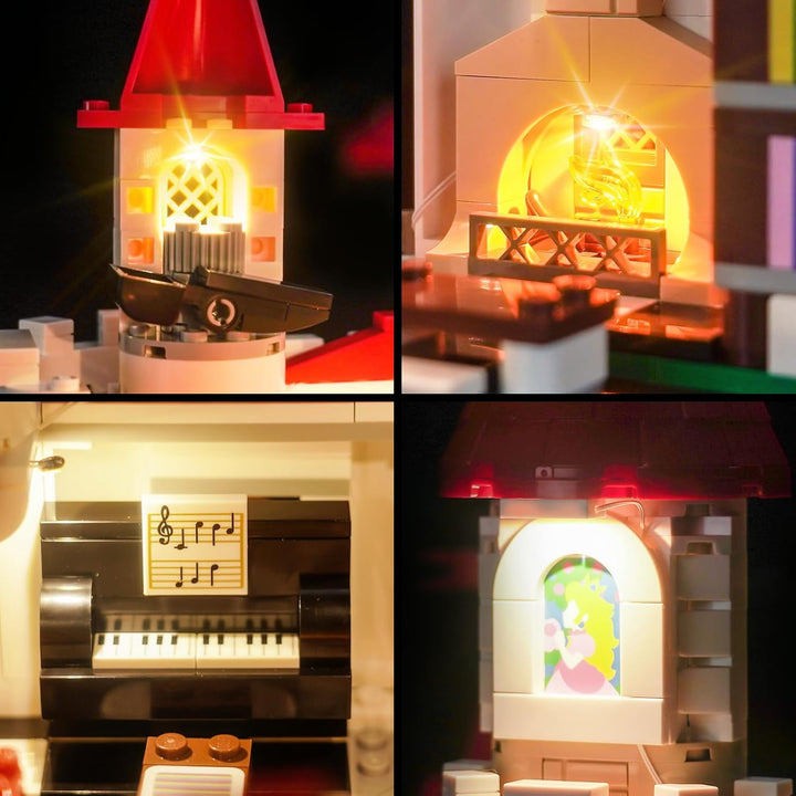 Led Licht Set Kompatibel mit Lego Battle with Roy at Peach's Castle (Kein Modell), Dekorationsbeleuc