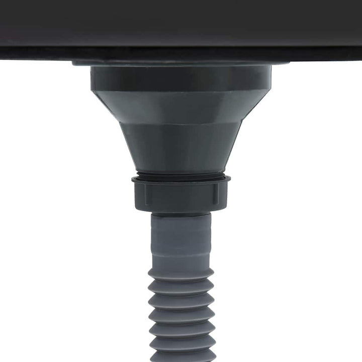 vidaXL Handgemachte Einbauspüle Wasserabfluss in X-Form Edelstahlspüle Spülbecken Spüle Küchenspüle