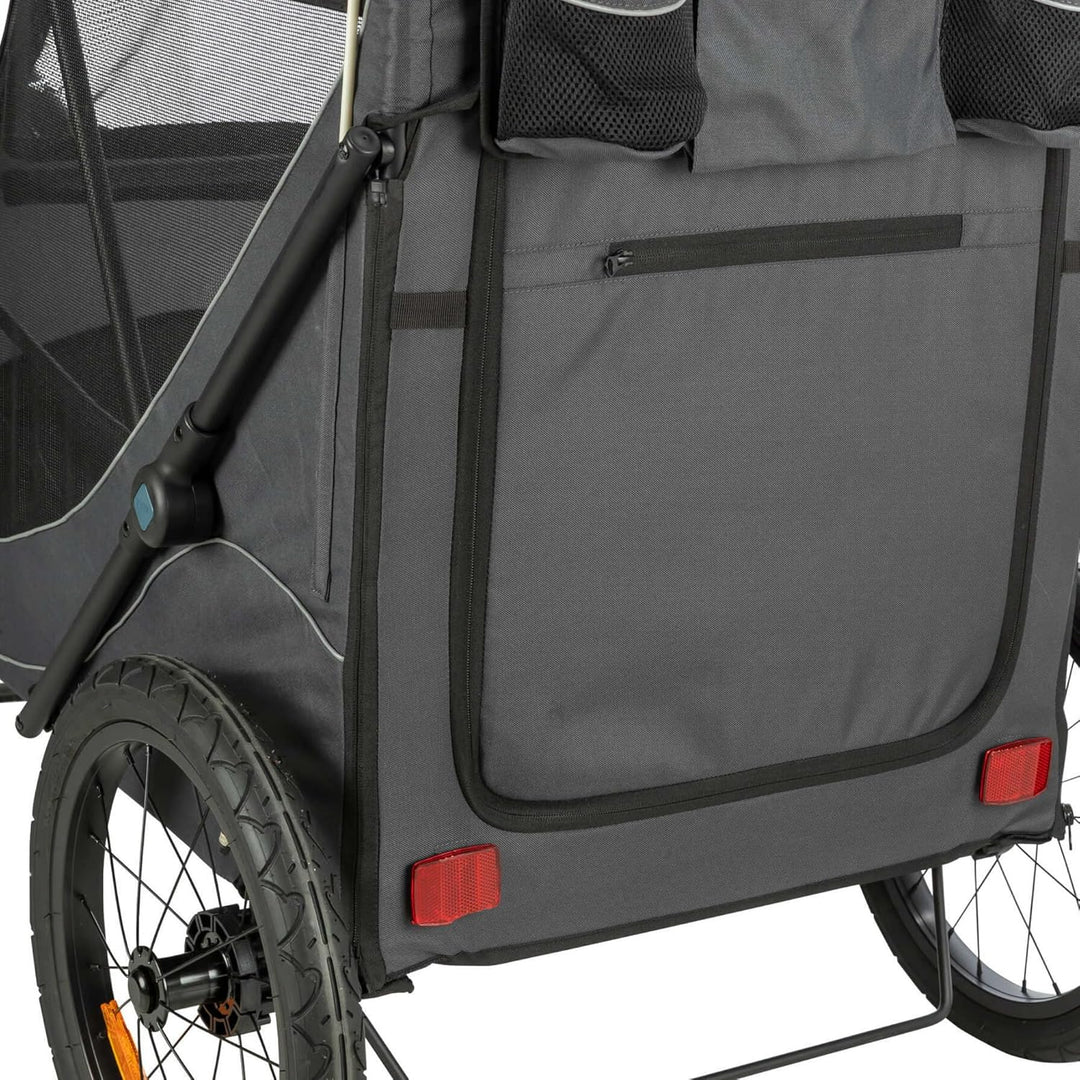 TRIXIE 12794 Fahrrad-Anhänger, Schnell-Falt-Funktion, S