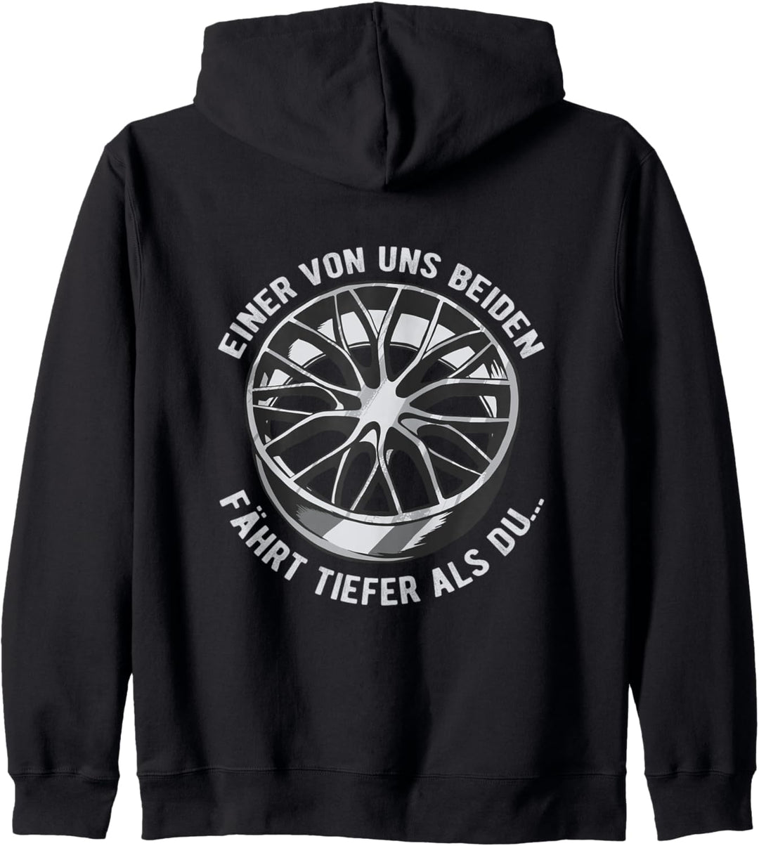 Einer von uns beiden fährt tiefer als du Kapuzenjacke