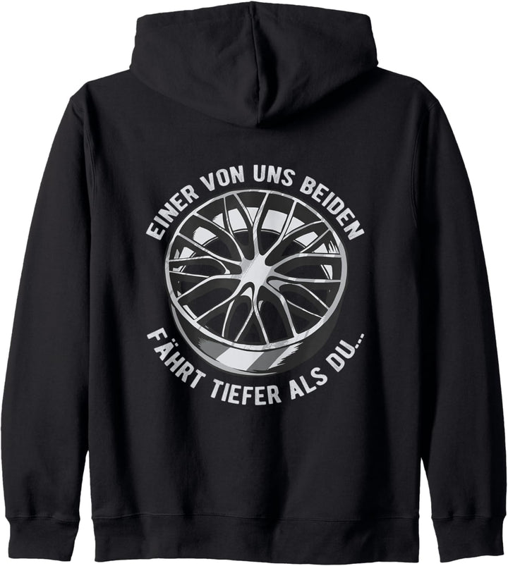 Einer von uns beiden fährt tiefer als du Kapuzenjacke