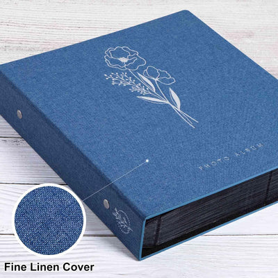 Lanpn Fotoalbum 10x15 1000, Extra Grosses XXL Leinen Einstecken Einsteckalbum für Hoch und Querforma